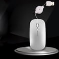 thumbnail image 2 of Retractable Wired Mouse Notebook computer telescopic wired mouse Silent Mouse USB Optical Mouse for Office,Games, 2 of 2