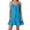 Blue, variant on Midi Dresses for Women Summer Casual Ruffle Beach Skirt Sleeveless Hoodie With Adjustable Shoulder Straps Vacation Solid Color Casual Skirt S XXL A Line Flowy Dresses