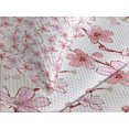 thumbnail image 4 of Ambesonne East Quilted Bedspread Set 3 Pcs, Japanese Cherry Blooms, Queen Size, Pale Pink Blush, 4 of 5