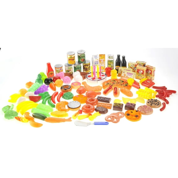 130 piece Grand Pretend Play Food Assortment Set