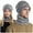 Grey, variant on Glisme Winter Hat And Coif Knitted Hats Warm Windproof Hood For Adult Men's Knit Thermal Scarf Women's Hats Versatile Accessory Black