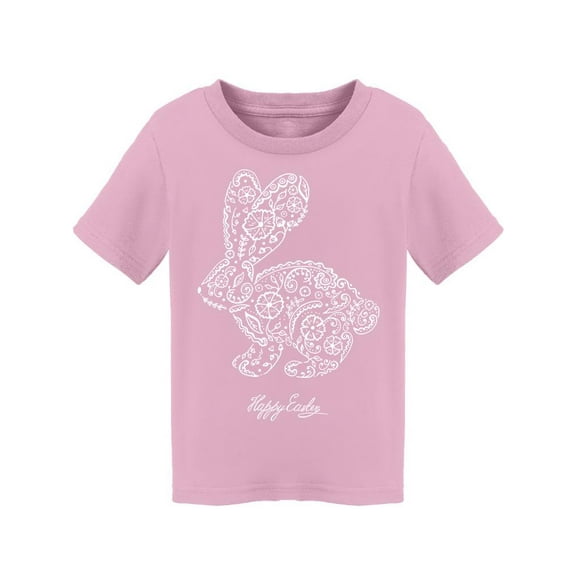 Floral Ornamental Bunny Easter T-Shirt Toddler -Image by Shutterstock, 5 Toddler