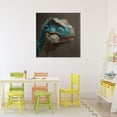 thumbnail image 3 of Stupell Industries Contemporary Cerulean Scaled Dinosaur Detail Canvas Art, 30 x 30, by Wumples, 3 of 8