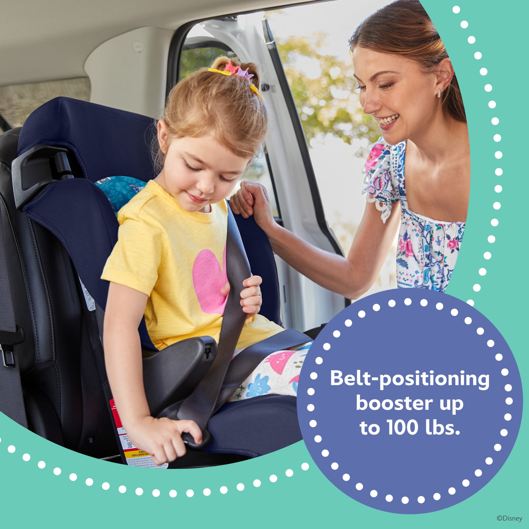 Disney Baby® Finale 2-in-1 Booster Car Seat, Tropical Stitch