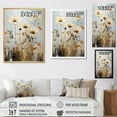 thumbnail image 4 of Designart "Minimalist Melodies In Beige Wildflower Meadows" Wildflowers Floater Framed Wall Art Living Room, 4 of 5