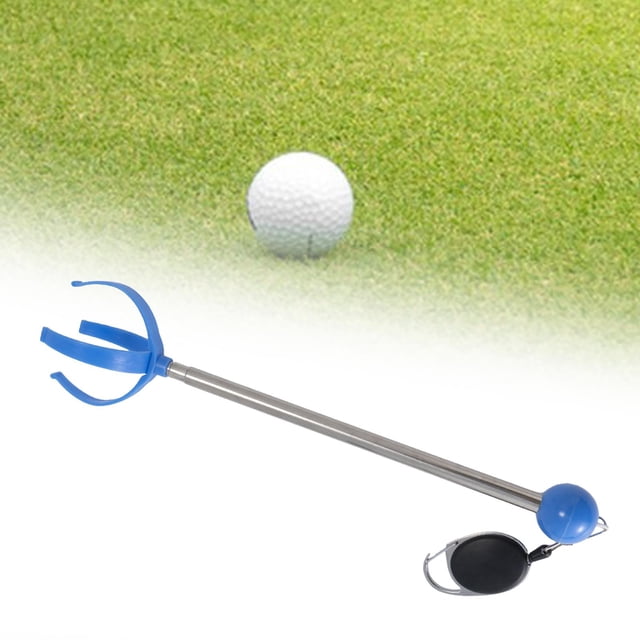 Colaxi Récupérateur de Balles de Golf, Outils de Ramassage de Balles de Golf, Pince à Balles de Golf pour Entraînement de Golf, Accessoires de Golf pour Adultes Bleu