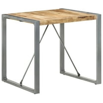 vidaXL Dining Table 31.5"x31.5"x29.5" Rough Mango Wood