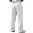 thumbnail image 7 of Men's Sweatpant Relaxed Wide Leg Open Hem Bottom Pants Elastic Waist Workout Pant with Pockets for Gym Running, 7 of 7