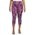 thumbnail image 4 of Terra & Sky Women's Plus Size Capri Leggings, 2-Pack, 4 of 5