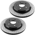 thumbnail image 2 of MotorbyMotor Rotors 278mm Rear Drilled & Slotted Design Brake Rotor Replacement for 2011-2020 Jeep Grand Cherokee (EXCLUDING SRT MODELS), 2011-2020 Dodge Durango Disc Brake Rotors, 2 of 4