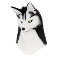 thumbnail image 4 of KLKCMS Husky Wolf Head Hat Accessory for Outdoor Activity Stage Performance Holiday Black White, 4 of 9
