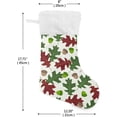 thumbnail image 2 of Coolnut Leaf Christmas Stockings 2PCS,Big Xmas Stockings Gift Decorations and Party Supplies,Used for Fireplace Decoration Socks Christmas Tree Decoration, 2 of 7