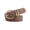 Coffee, variant on Women Belt Solid Color Wide Anti-break Adjustable Multi Small Holes Match Clothes Alloy Buckle Smooth Dress Waistband Clothes Accessory