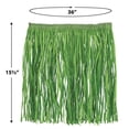 thumbnail image 3 of Beistle Adult Size Short Green Paper Grass Hula Skirt Luau Costume Accessory, One, 3 of 7