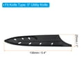 thumbnail image 2 of Uxcell Plastic Knife Sheath Cover Sleeves Knives Edge Guard for 5" Utility Knife, Black 4 Pack, 2 of 6
