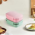 thumbnail image 5 of 4 Compartments Bento Lunch Boxes for Adults,Kids Childrens With Spoon & Fork - Microwave safe, Dishwasher safe, Freezer safe,Blue, 5 of 6