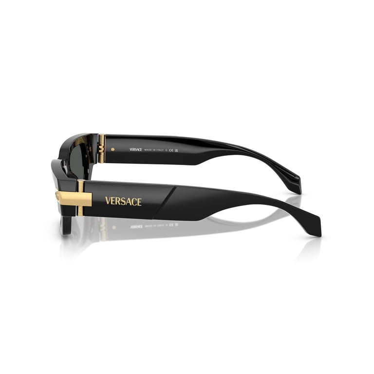 Versace VE4465 GB187 Sunglasses, 53mm, Black Frame with Dark Grey