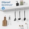 thumbnail image 3 of Large Hooks for Hanging Heavy-Duty 44Ib(Max) 10 Packs, Wall Hangers without Nails Self-Adhesive Traceless Clear and Removable, Waterproof and Rustproof Multiple Uses for Bathroom Kitchen Home, 3 of 6