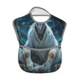 thumbnail image 2 of Susaid Forest Meditating Goat Print Bibs for Babies Toddlers Adjustable Waterproof Free Soft Durable Bibs for eating with Large Pocket Food Catcher, 2 of 8