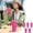 Hot Pink771, variant on Tuvgenk Coffee Tumbler with Straw 24 Oz 5 Pack Plastic Straw Cup Reusable Yellow Portable for Home Outdoor Picnic Parties