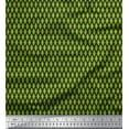 thumbnail image 1 of Soimoi Green Heavy Satin Fabric Diamond Geometric Print Sewing Fabric Yard 54 Inch Wide, 1 of 5
