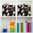 thumbnail image 6 of GZHJMY Halloween Pumpkin Rectangular Storage Bins, 2 PCS Collapsible Toy Storage Bins, Waterproof Canvas Rectangular Storage Bin with Leather Handles for Closets,Bedrooms,Kids Toy,Gift Baskets, 6 of 6