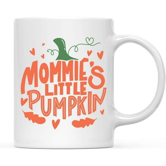 Koyal Wholesale Fall Autumn Season 11oz. Coffee Mug Gift, Mommie's Little Pumpkin, 1-Pack