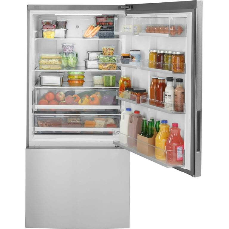 GE ENERGY STAR 17.7 Cu. Ft. Bottom-Freezer Fridge from GE