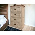 thumbnail image 5 of HomeRoots 524588 37 in. Cream Solid Wood Four Drawer Chest, 5 of 5