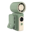 thumbnail image 3 of Ventilador portátil con clip, 4 velocidades de viento ajustables, resistente, ideal para oficina, dormitorio y hogar. Verde, 3 of 9