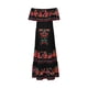 thumbnail image 4 of ICHUANYI Clearance Strapless Bandeau Elasticity For Women Summer Printing Tube Tops Casual Sexy Off Shoulder Holiday Dress Beach Dress(Black, S) ICHUANYI WER2023080817273, 4 of 7