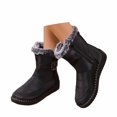 thumbnail image 3 of ibiyuan Snow Boots Women Winter Outdoor Boots For Cold Weather Thickened Warm Comfortable Footwear,Black, 3 of 8