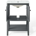 thumbnail image 5 of Modway Prestige 24" Bathroom Vanity, Gray/White/Black, 5 of 10