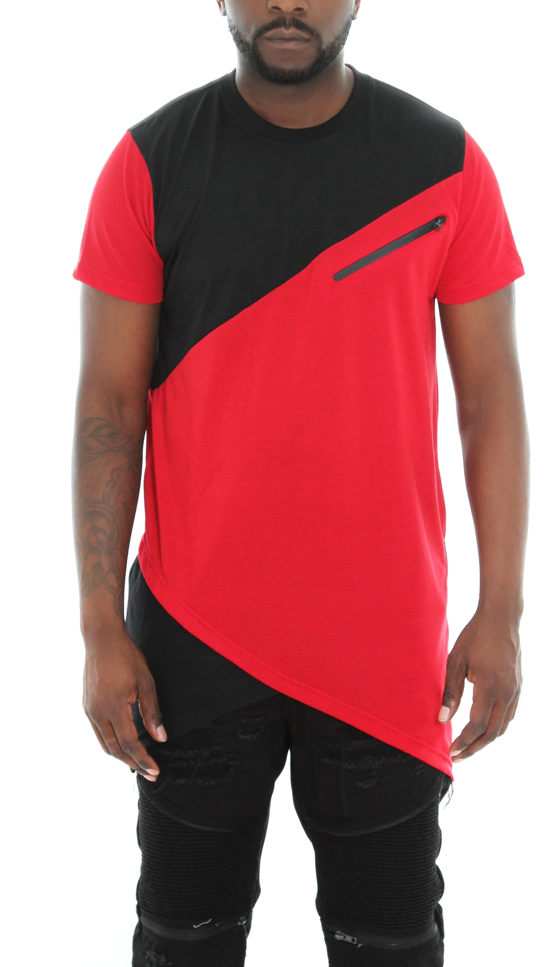 Imperious Men's Colorblock Asymmetric 