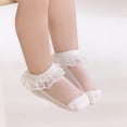 thumbnail image 5 of LYMAYTER 3 Pack Toddler Princess Socks Girls Frilly Versatile Socks Summer Mesh Cute Dress Socks 0-5Y, 5 of 7