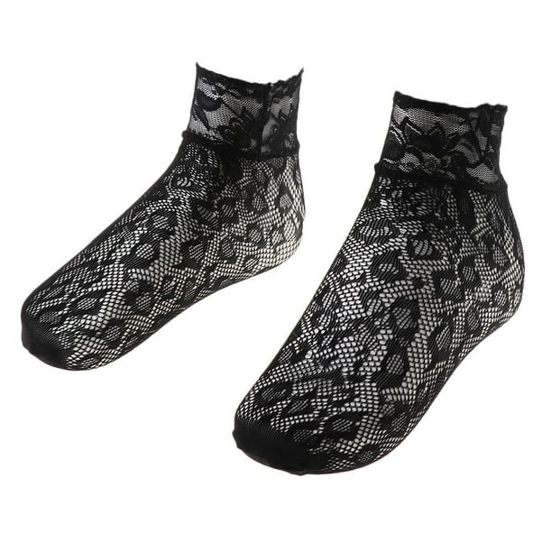 Pantimedias de red ultrafinas hasta el tobillo para mujer 05
