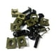 thumbnail image 1 of 10Uds M6 Tornillo Negro Grapas de Tornillos de Moto Carenado Metal U-Tipo, 1 of 1