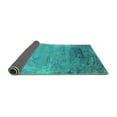 thumbnail image 2 of Ahgly Company Indoor Square Oriental Turquoise Blue Industrial Area Rugs, 6' Square, 2 of 4