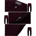 thumbnail image 4 of Pantalones Match Slim Fit, cónicos, para hombre, 38 de ancho x 31 de largo, rojo oscuro, 4 of 5