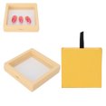 thumbnail image 2 of 2pcs Fake Nails Display Organizer Set Clear Film Oxidation Resistance Jewelry Storage Case Kit Yellow, 2 of 5