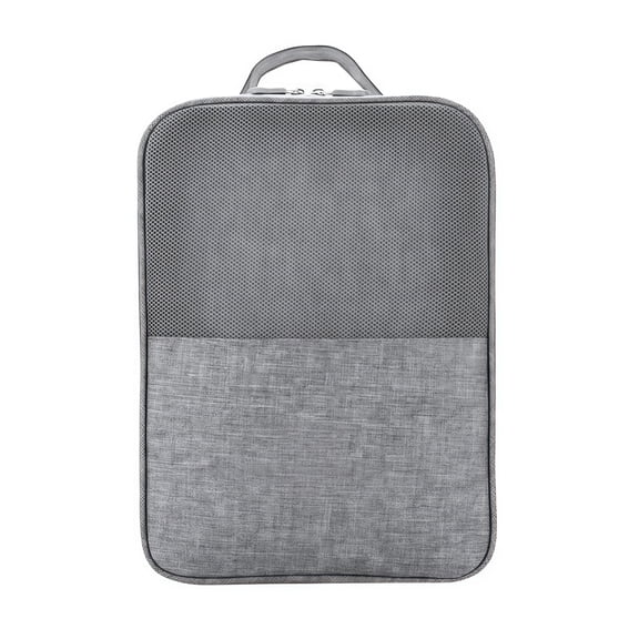 Practical Gray Double Layer Footwear Bag Multifunctional Storage Solution
