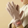 thumbnail image 1 of Uklsqma Faux Cashmere Winter Cycling Gloves for Men and Women | Soft Double-Sided Warmth | Touchscreen Compatible Fingertips | Rib-Knit Cuffs for Cold Protection | Comfortable Lined Gloves Fo, 1 of 3