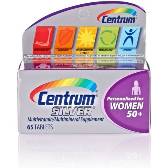 Centrum Silver Women 50  Multivitamin Tablets 65 ea (Pack of 3)