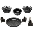 thumbnail image 4 of Bateria de Cocina de Aluminio White-Westinghouse 9 Piezas Revestimiento Antiadherente Mármol Negro, 4 of 7