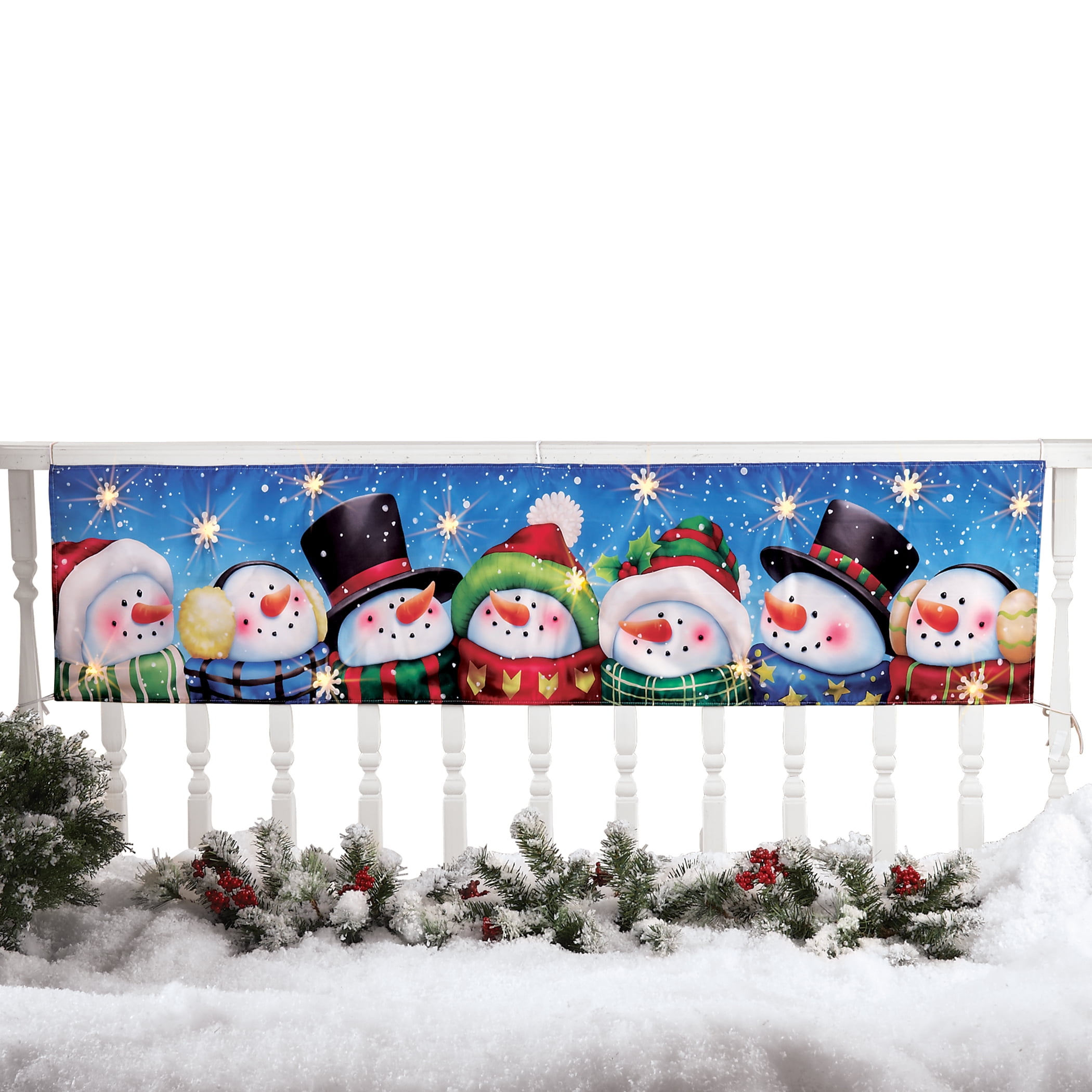 Collections Etc Winter Snowman Holiday Garden Wind Chimes 
