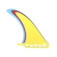 thumbnail image 4 of Yellow 7/8 Inch Surfboard Single Fin Sup Handmade Fiberglass Fin For Surfing, 4 of 4