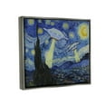 thumbnail image 3 of Stupell Industries Starry Night Classic Alien UFOs Fairy Tales & Fantasy Painting Gray Floater Framed Art Print Wall Art, 3 of 6