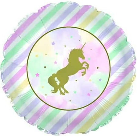 PMU Unicorn Sparkle 18 Inch Mylar-Foil Balloon Pkg/5