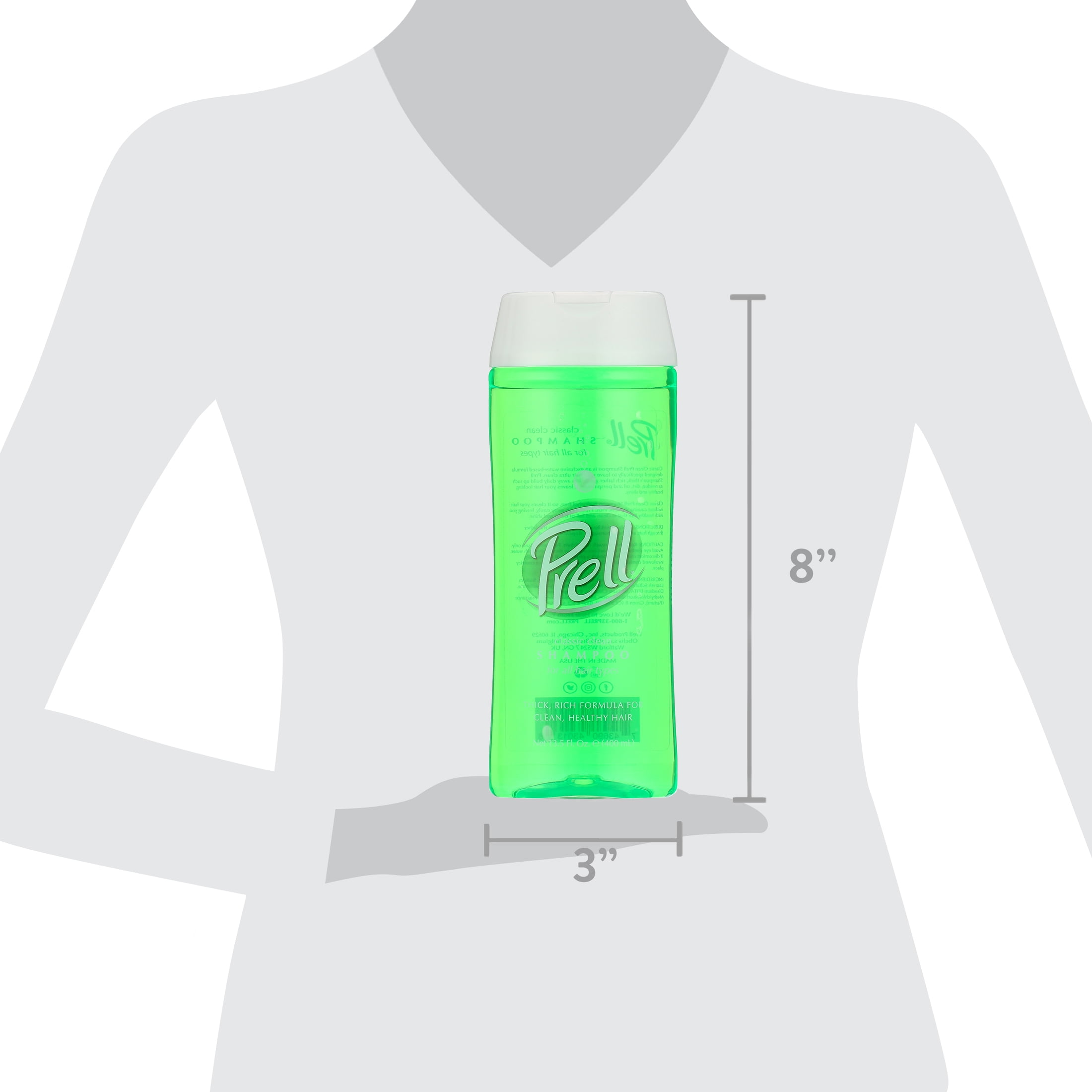 Prell Shampoo Classic 13.5 oz., All Hair Types, Adult