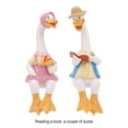 thumbnail image 4 of Naiovety Estatuas de pato de pareja sentada adecuadas para cualquier ocasión añaden encanto al adorno de pato elegido como regalo de jardín Decoración del hogar, 4 of 6